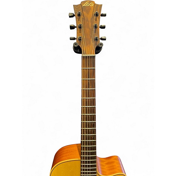 Used Lag Guitars Tramontane T70ACE Natural Acoustic Electric Guitar