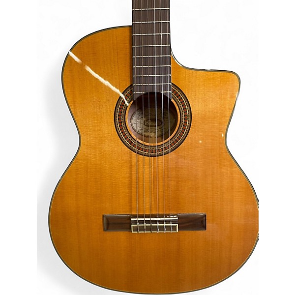 Used Washburn C64SCE Natural Classical Acoustic Electric Guitar