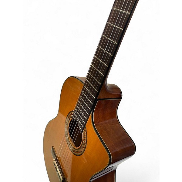 Used Washburn C64SCE Natural Classical Acoustic Electric Guitar