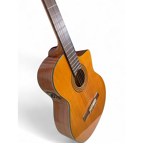 Used Washburn C64SCE Natural Classical Acoustic Electric Guitar