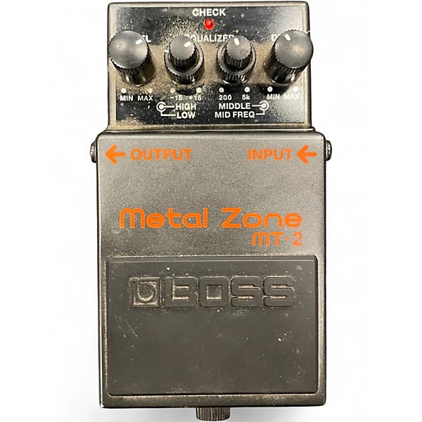 Used BOSS MT2 Metal Zone Distortion Effect Pedal