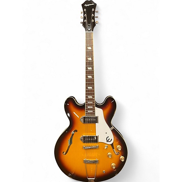 Used Epiphone Casino 2 Tone Sunburst Hollow Body Electric Guitar