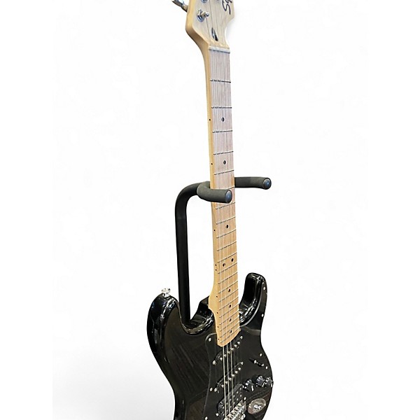 Used Squier Stratocaster HSS Black Solid Body Electric Guitar