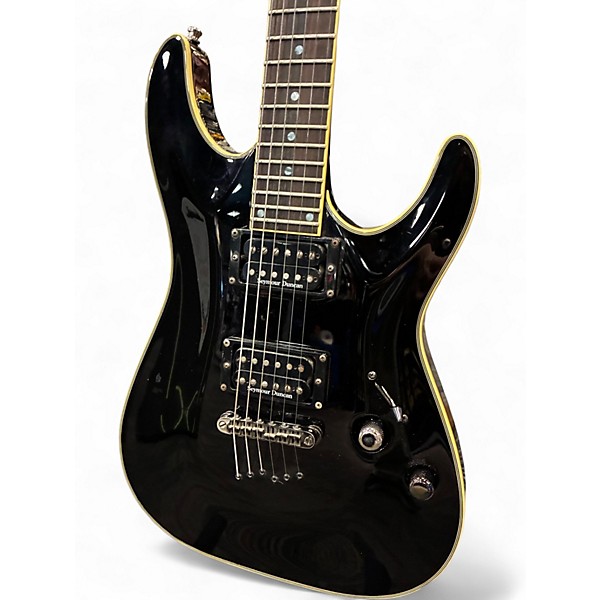 Used Schecter Guitar Research Blackjack C1 Black Solid Body Electric Guitar