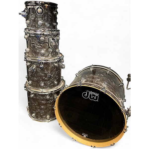 Used DW 5 Piece Performance Series BLACK DIAMOND Drum Kit