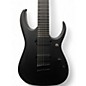 Used Ibanez RGDRB71 Iron Label 7 String Satin Black Solid Body Electric Guitar