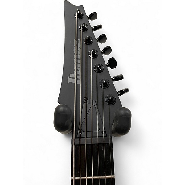 Used Ibanez RGDRB71 Iron Label 7 String Satin Black Solid Body Electric Guitar