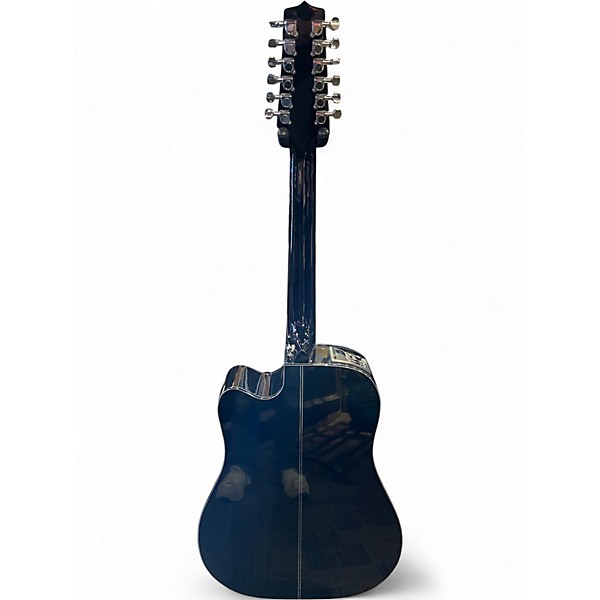 Used Takamine GD30-12 Black 12 String Acoustic Electric Guitar