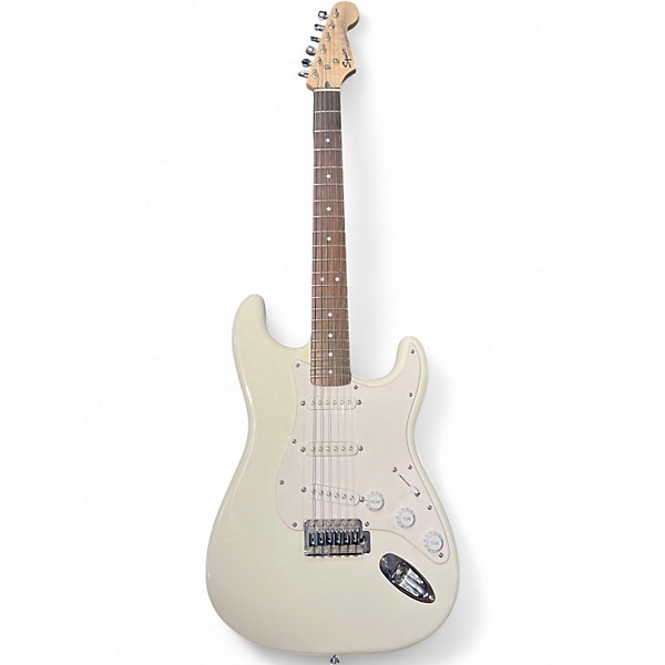 Used Squier Sonic Stratocaster Arctic White Solid Body Electric Guitar