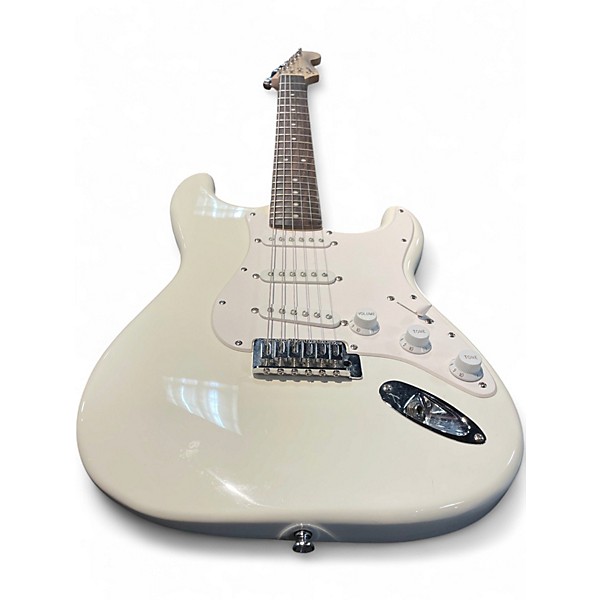 Used Squier Sonic Stratocaster Arctic White Solid Body Electric Guitar