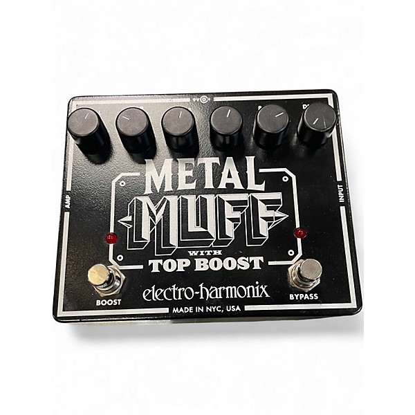 Used Electro-Harmonix Metal Muff Distortion With Top Boost Effect Pedal