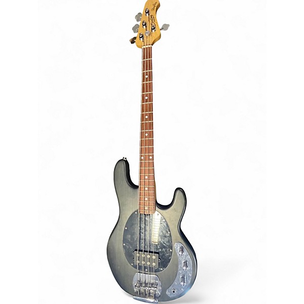 Used Sterling by Music Man StingRay Trans Black Electric Bass Guitar