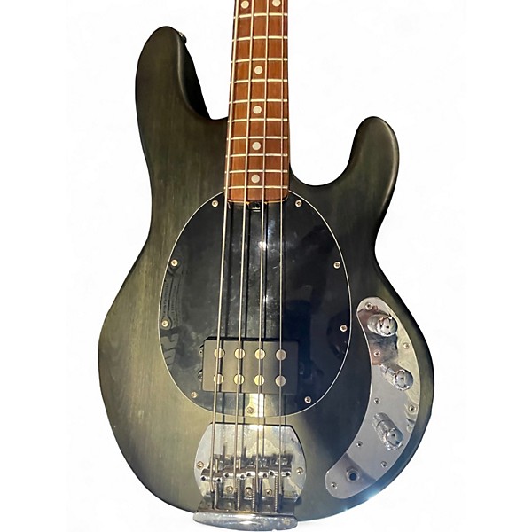 Used Sterling by Music Man StingRay Trans Black Electric Bass Guitar
