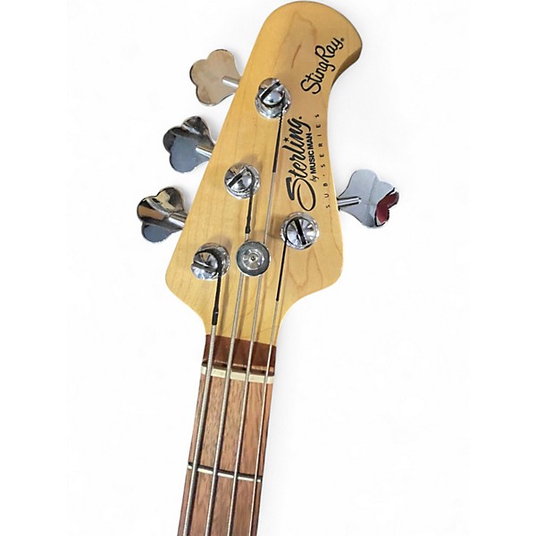 Used Sterling by Music Man StingRay Trans Black Electric Bass Guitar