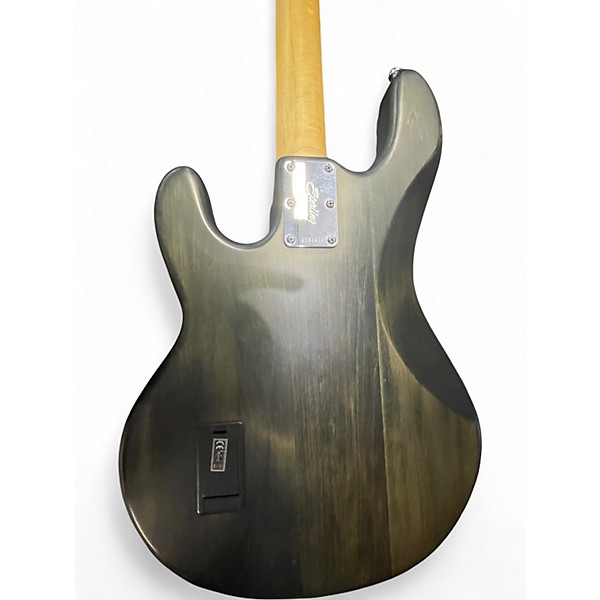 Used Sterling by Music Man StingRay Trans Black Electric Bass Guitar