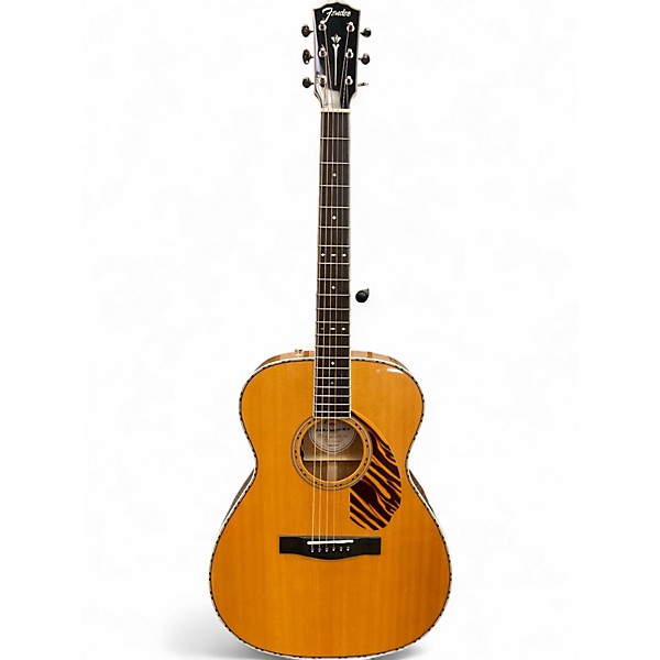 Used Fender PARAMOUNT P0-220E Natural Acoustic Electric Guitar