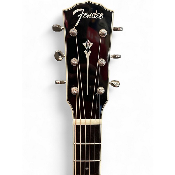Used Fender PARAMOUNT P0-220E Natural Acoustic Electric Guitar