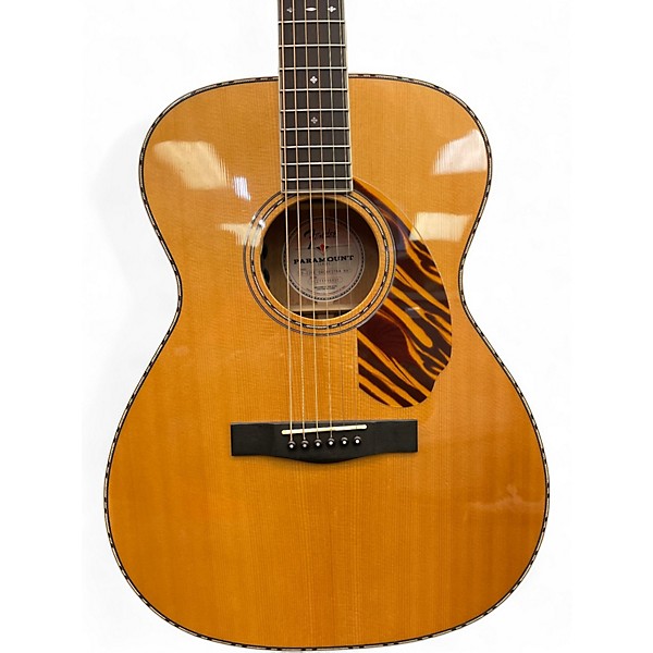 Used Fender PARAMOUNT P0-220E Natural Acoustic Electric Guitar