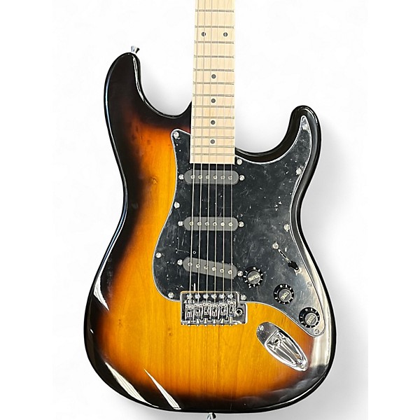 Used Glarry Stratocaster Sunburst Solid Body Electric Guitar