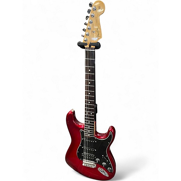 Used Fender FSR Standard Stratocaster HSS Candy Red Burst Solid Body Electric Guitar