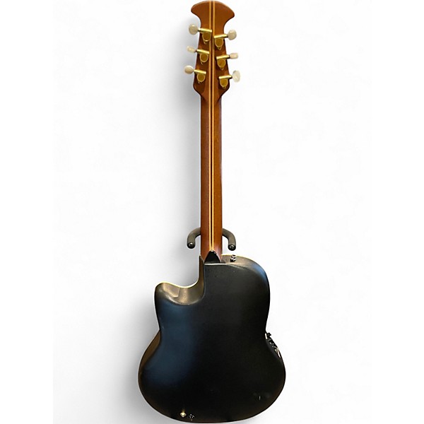 Vintage 1990s Ovation 1869 BLACK Acoustic Electric Guitar