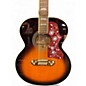Used 1998 Epiphone EJ 212 ES 2 Tone Sunburst 12 String Acoustic Guitar