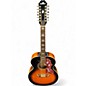 Used 1998 Epiphone EJ 212 ES 2 Tone Sunburst 12 String Acoustic Guitar