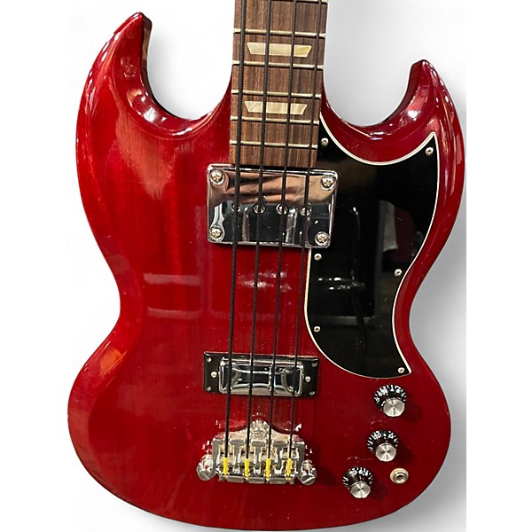 Used 2010 Gibson SG Bass Candy Apple Red Electric Bass Guitar
