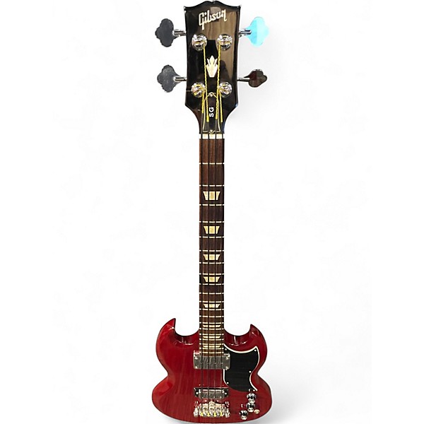 Used 2010 Gibson SG Bass Candy Apple Red Electric Bass Guitar