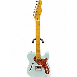 Used Fender American Professional II Telecaster Thinline Surf Green Hollow Body Electric Guitar