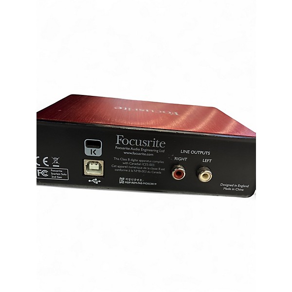 Used Focusrite Scarlett Solo Gen 2 Audio Interface