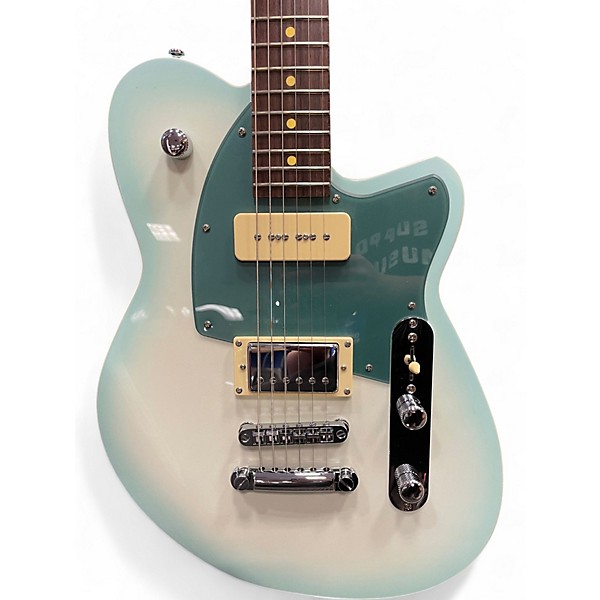 Used Reverend DOUBLE AGENT WASHBURST BLUE Solid Body Electric Guitar