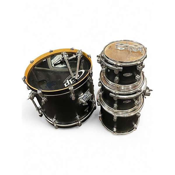 Used PDP by DW 4 Piece PACIFIC SERIES Black Drum Kit