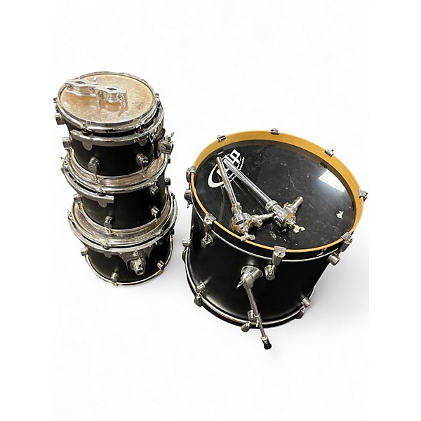 Used PDP by DW 4 Piece PACIFIC SERIES Black Drum Kit