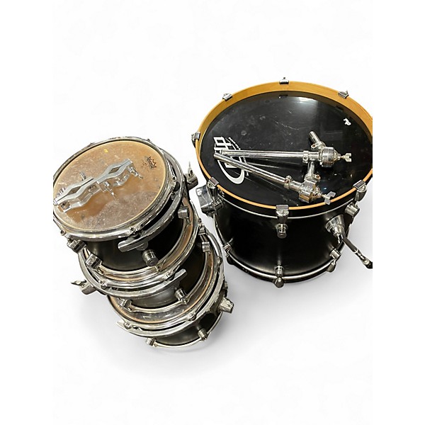 Used PDP by DW 4 Piece PACIFIC SERIES Black Drum Kit
