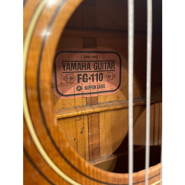 Vintage 1969 Yamaha FG110 NATURAL Acoustic Guitar