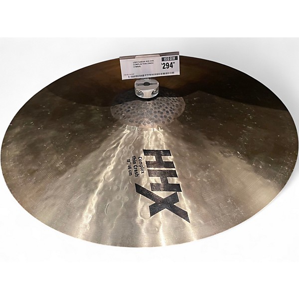 Used SABIAN 18in HHX Complex Thin Crash Cymbal