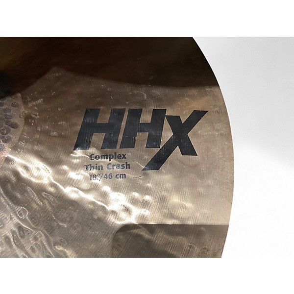 Used SABIAN 18in HHX Complex Thin Crash Cymbal