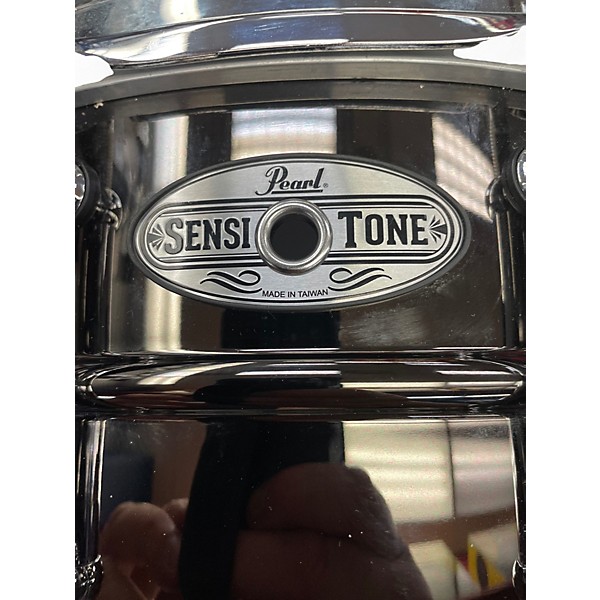 Used Pearl 14X6.5 Sensitone Snare Black Chrome Drum