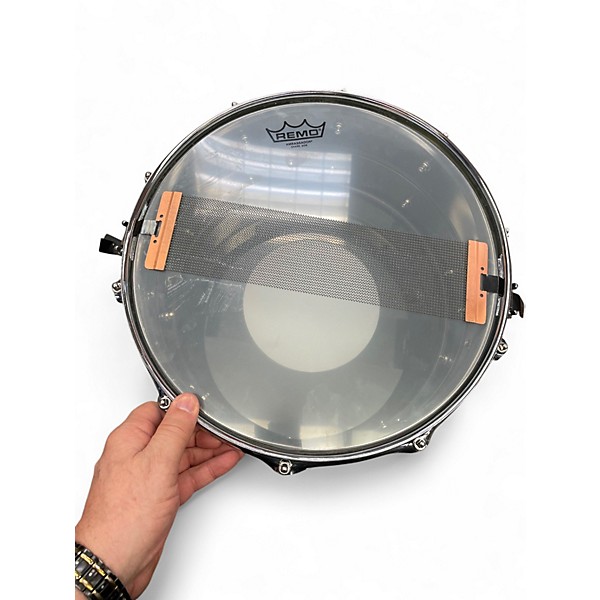 Used Pearl 14X6.5 Sensitone Snare Black Chrome Drum