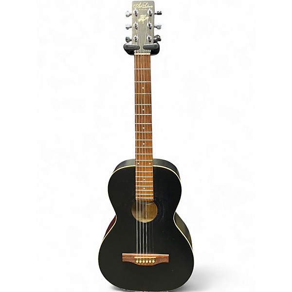 Used Art & Lutherie Cedar Black Acoustic Electric Guitar