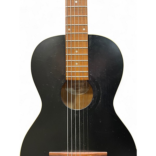 Used Art & Lutherie Cedar Black Acoustic Electric Guitar