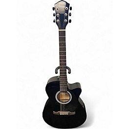 Used Fender FA135CE Concert Black Acoustic Electric Guitar