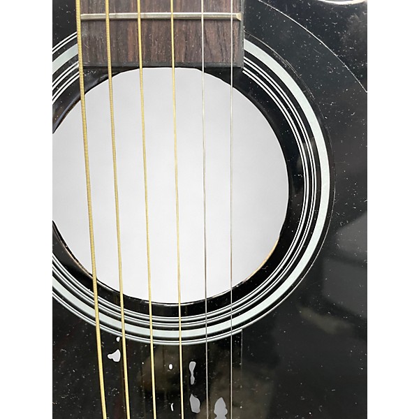Used Fender FA135CE Concert Black Acoustic Electric Guitar