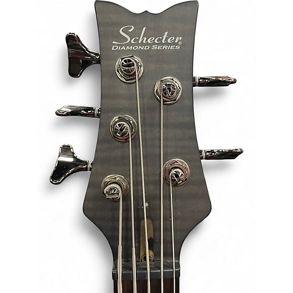 Used Schecter Guitar Research Stiletto Studio 5 String BLACK Electric Bass Guitar