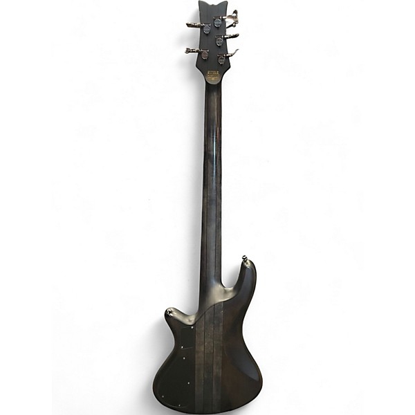 Used Schecter Guitar Research Stiletto Studio 5 String BLACK Electric Bass Guitar