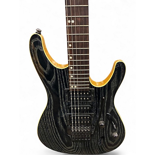 Used 2022 Ibanez S570AH Trans Black Solid Body Electric Guitar