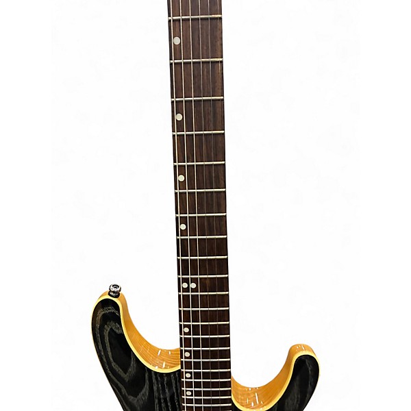 Used 2022 Ibanez S570AH Trans Black Solid Body Electric Guitar