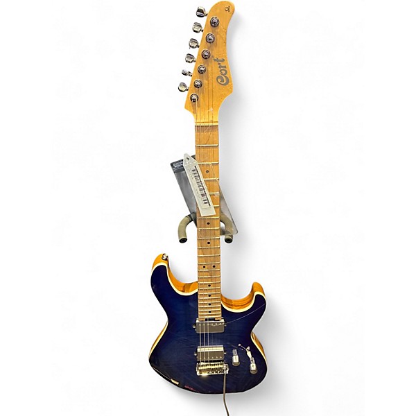 Used 2021 Cort G290 blue flamed Solid Body Electric Guitar