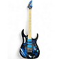 Used Ibanez JEM77P BLACK AND BLUE Solid Body Electric Guitar thumbnail